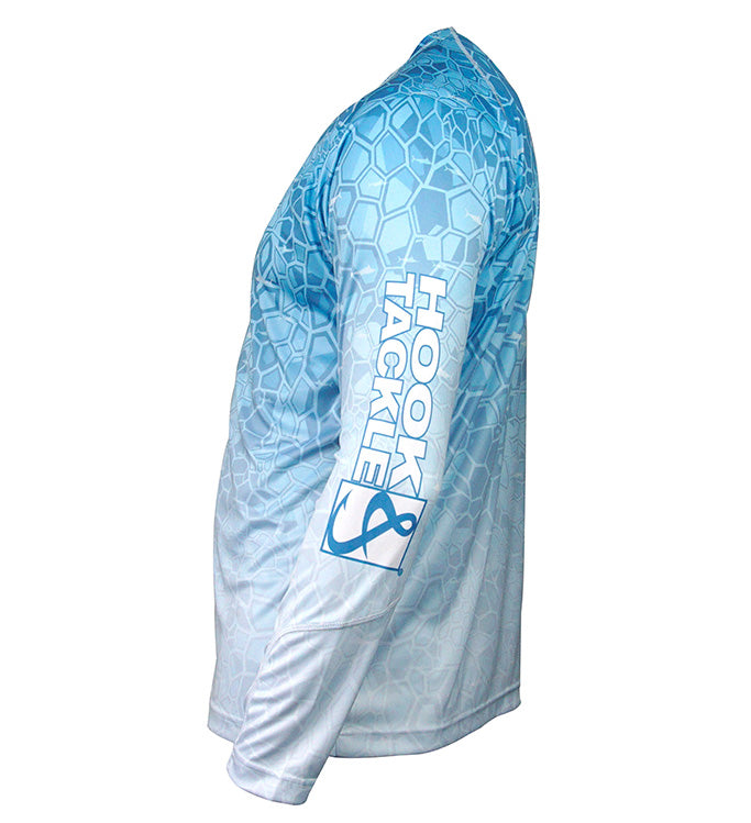 Camisa de Pesca Masculina Marlin Hex Manga Longa com Proteção UV