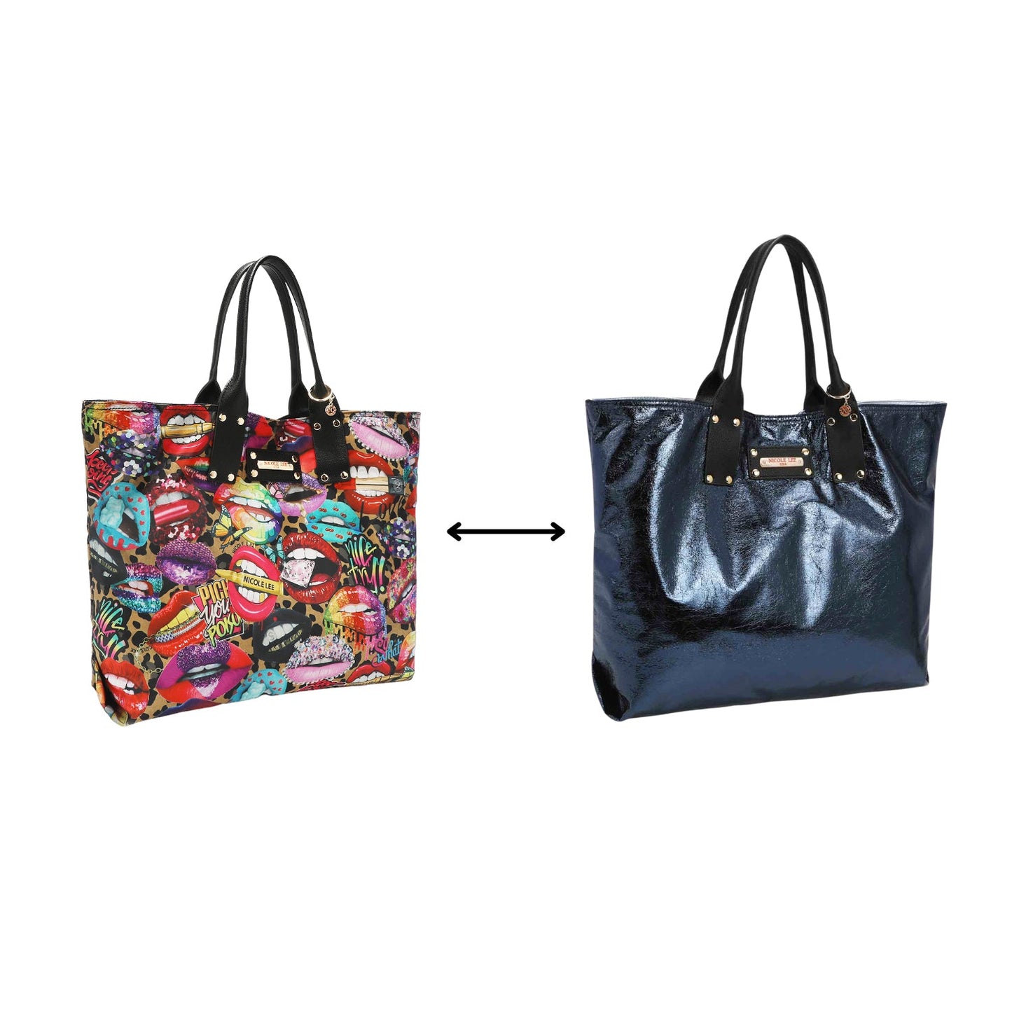 Nicole Lee Alessandra "All Emotion" Reversible Shopper Bag