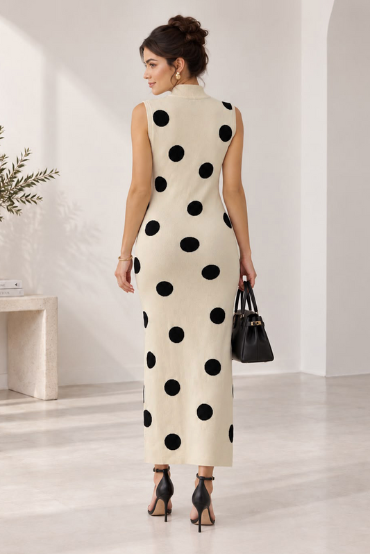 Bow Amour Large Polka Dot Dress