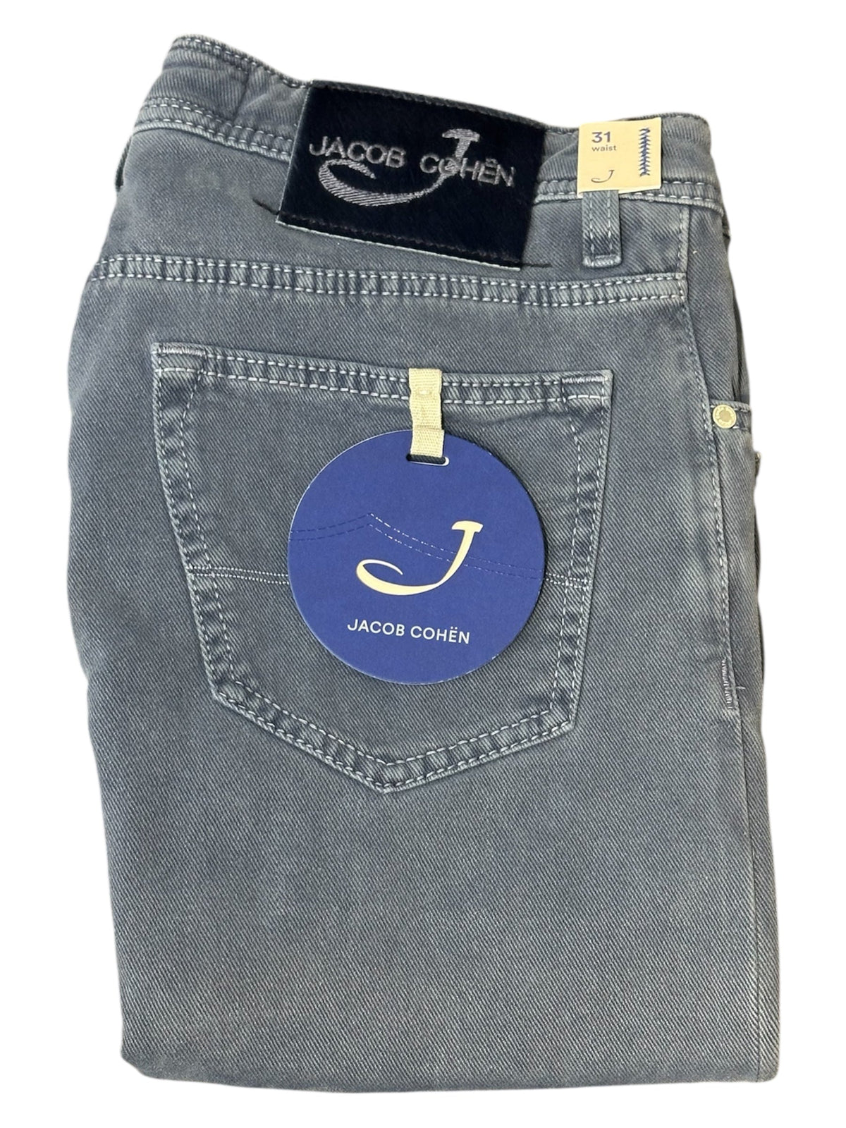 Calças Jacob Cohen Style 625 Classic de Algodão com Bolsos