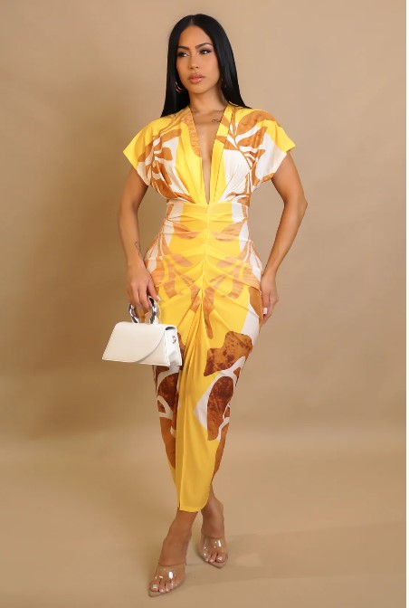 Vestido Amarelo Bloom