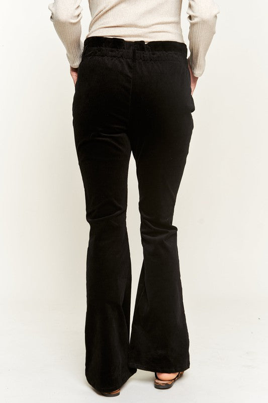 CORDUROY FLARE PANTS-2 COLORS