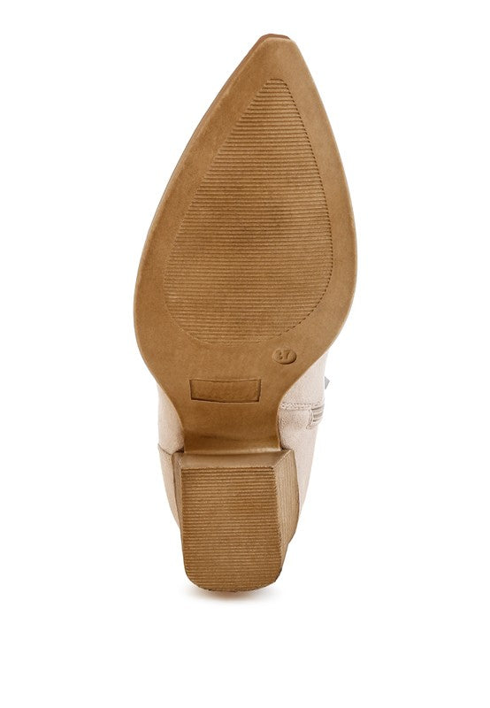 Bimmy Woven Pointy Western Boots- 2 Colors