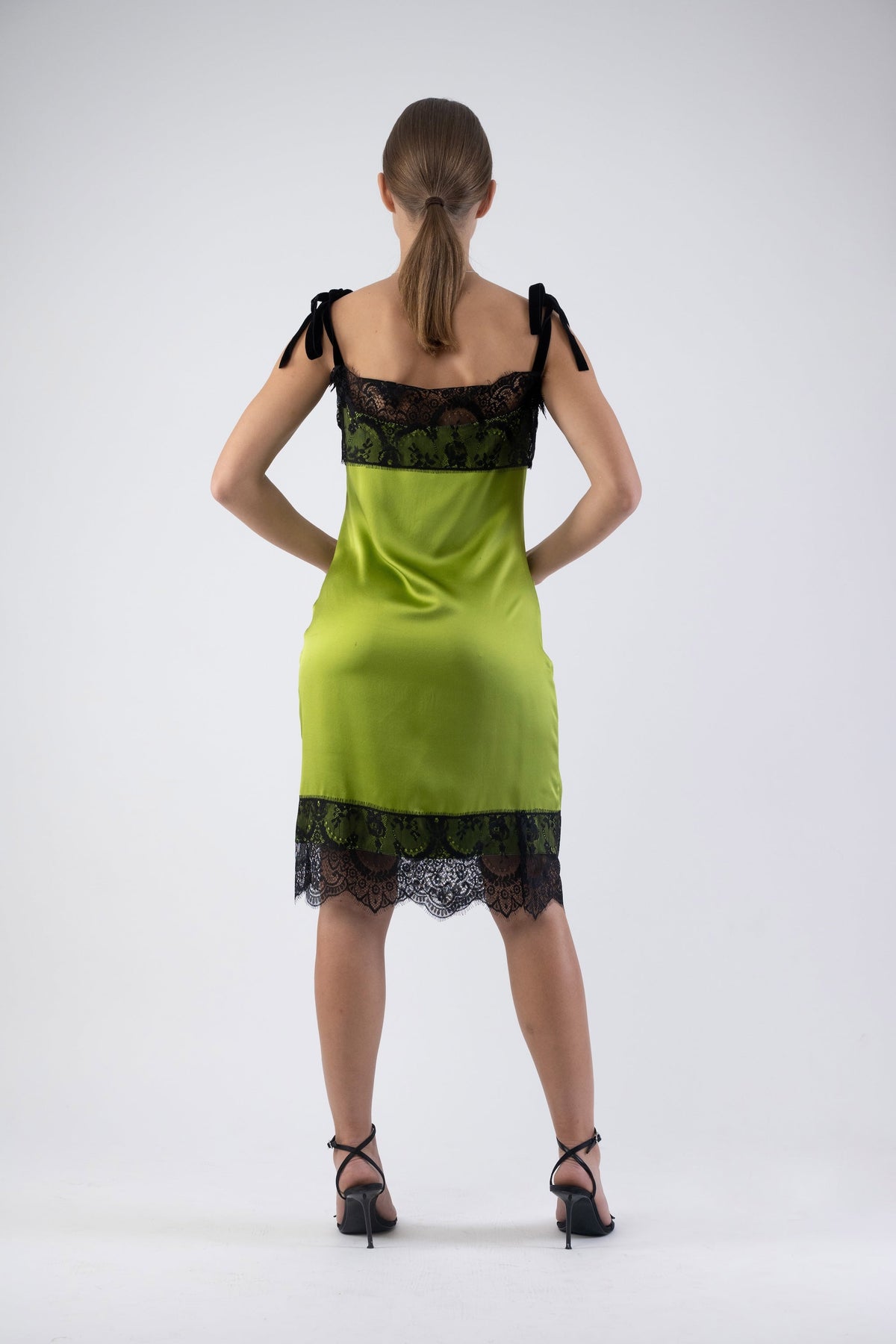 Vestido de Seda Verde
