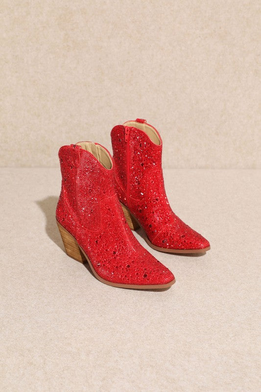 "Angel" Rhinestone Dress Boots