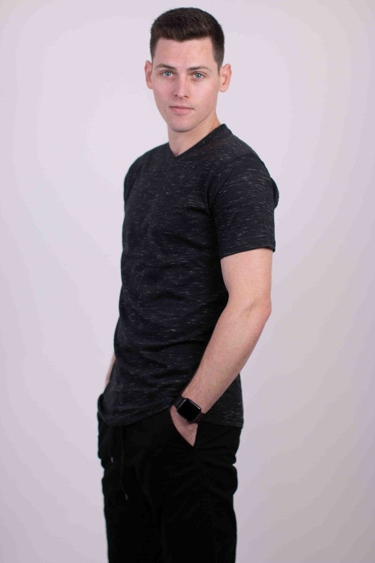 Men's Tri-Blend V-Neck T-Shirt-6 Colors