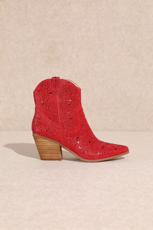 "Angel" Rhinestone Dress Boots