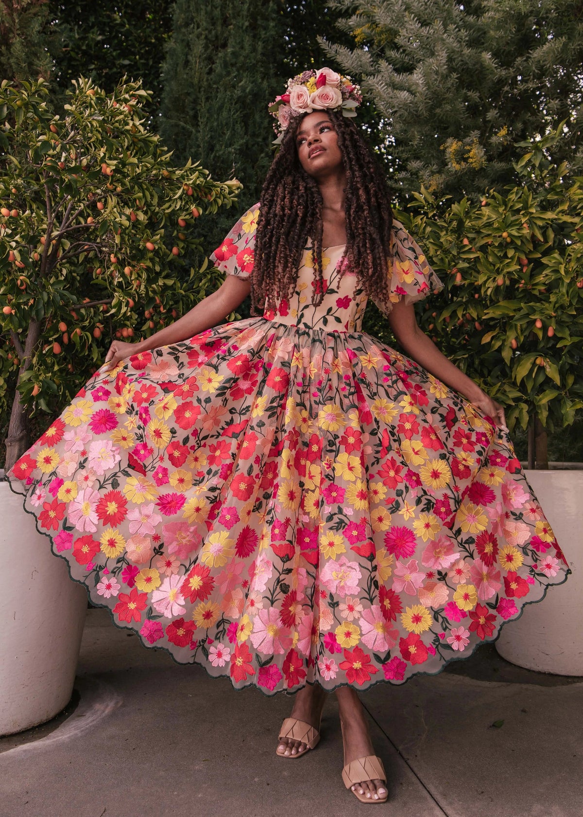 Vestido Jardim Inglês