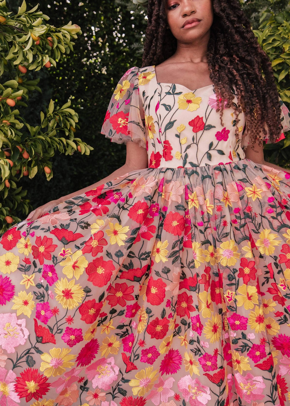 Vestido Jardim Inglês