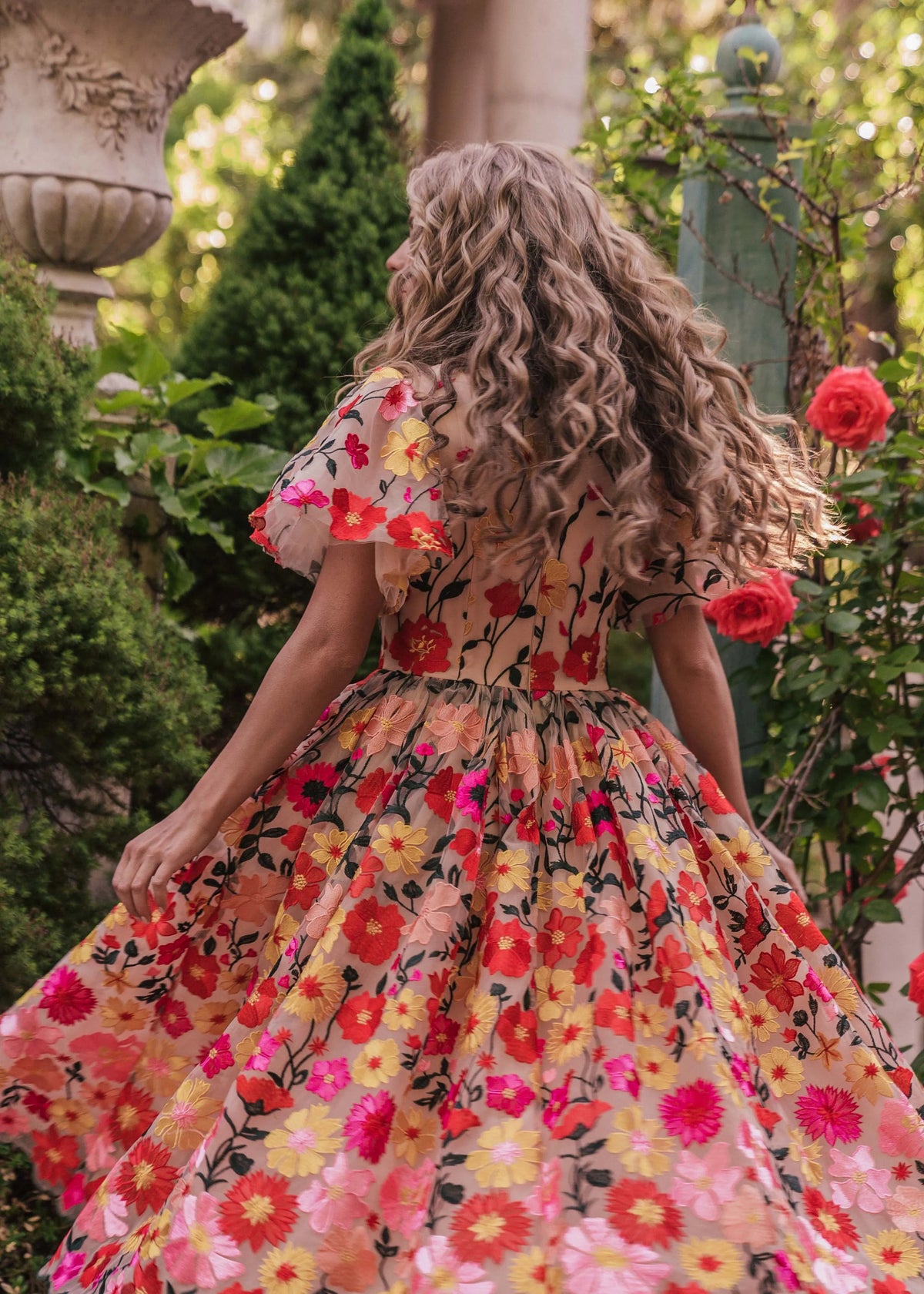 Vestido Jardim Inglês