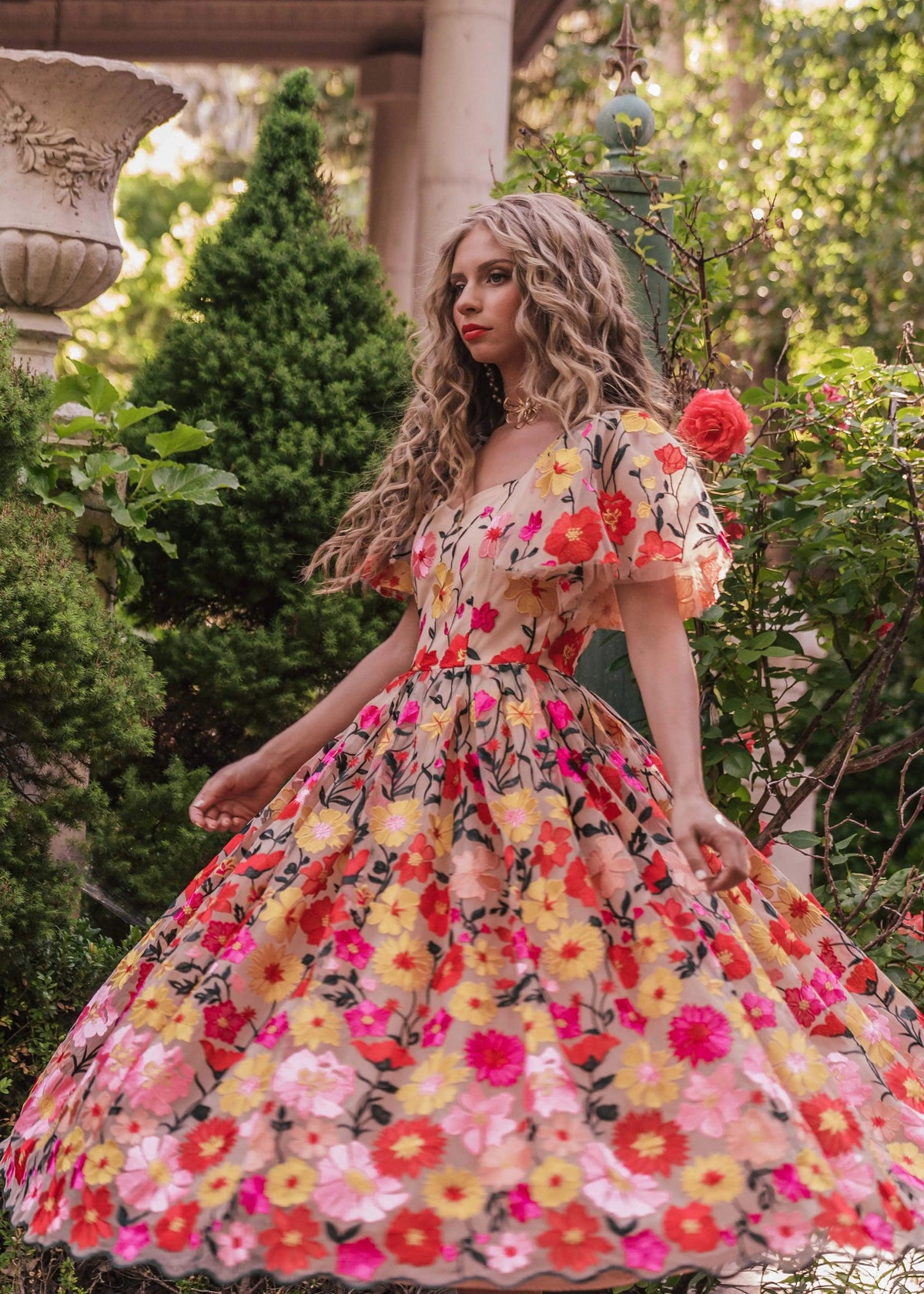 Vestido Jardim Inglês