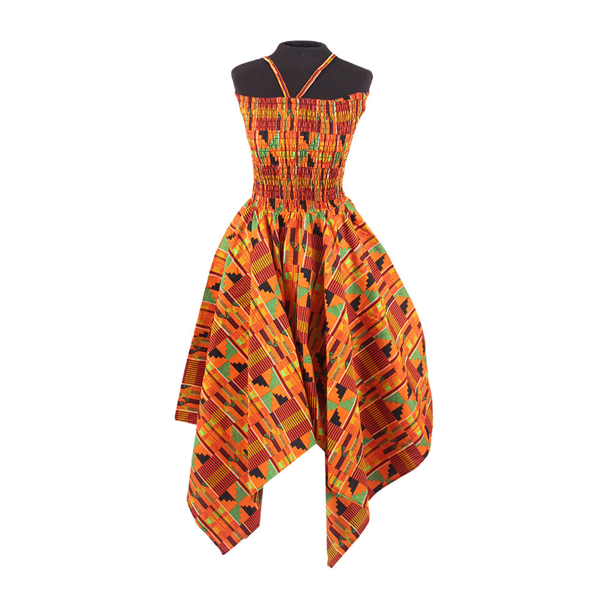 Vestido Evasê Kente Stretch-top - TAMANHO ÚNICO