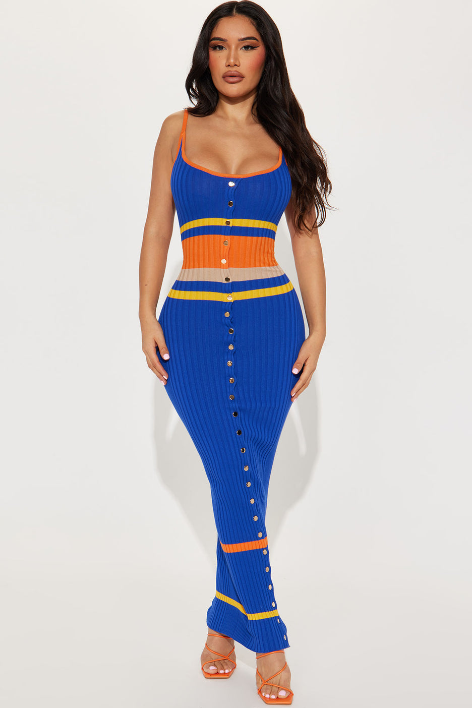 Vestido longo Blue Rush