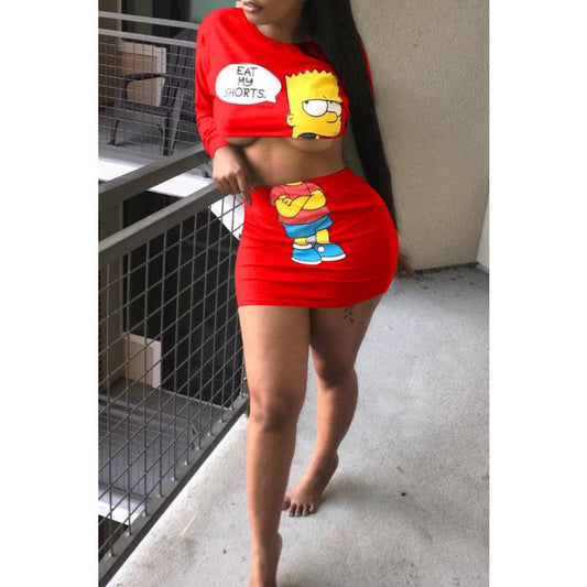 "eat my shorts" the simpsons bart simpson mini skirt set