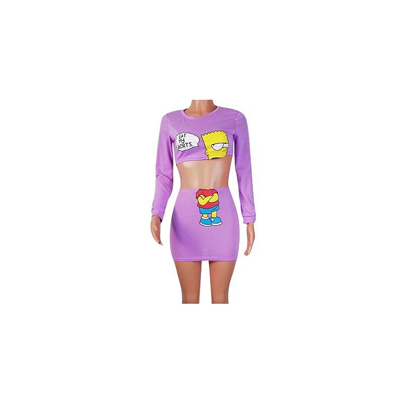 "eat my shorts" the simpsons bart simpson mini skirt set