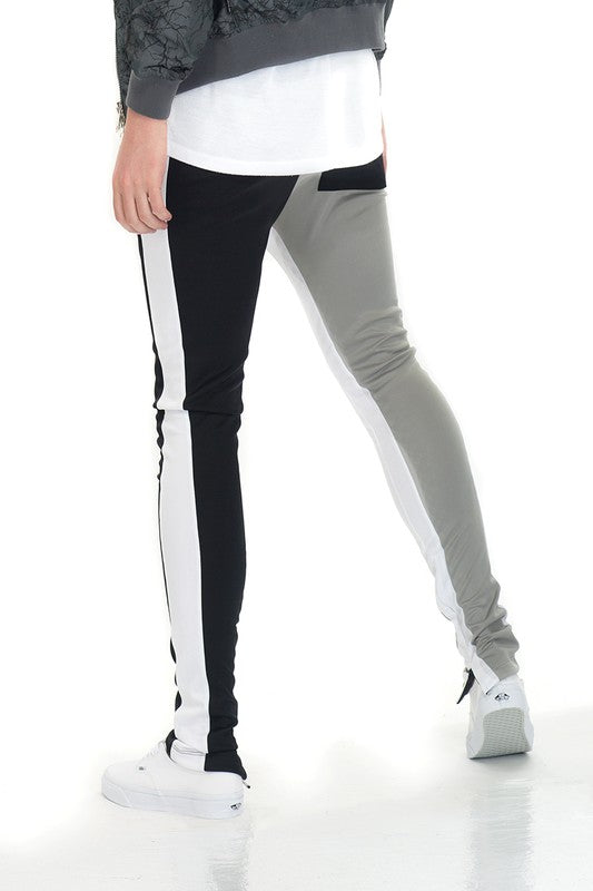 Men's Two Tone Color Block Track Pants Jogger (5 TONES)
