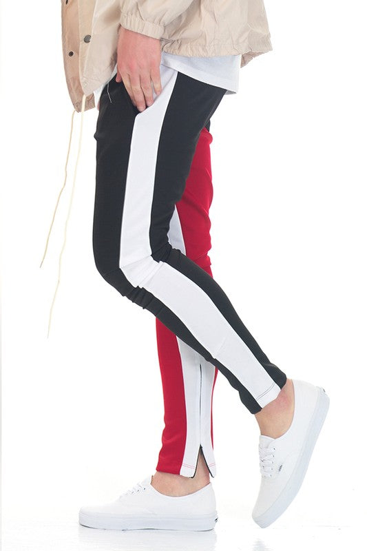 Men's Two Tone Color Block Track Pants Jogger (5 TONES)