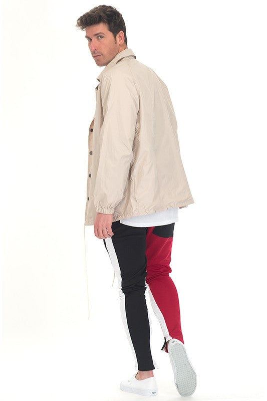 Men's Two Tone Color Block Track Pants Jogger (5 TONES)