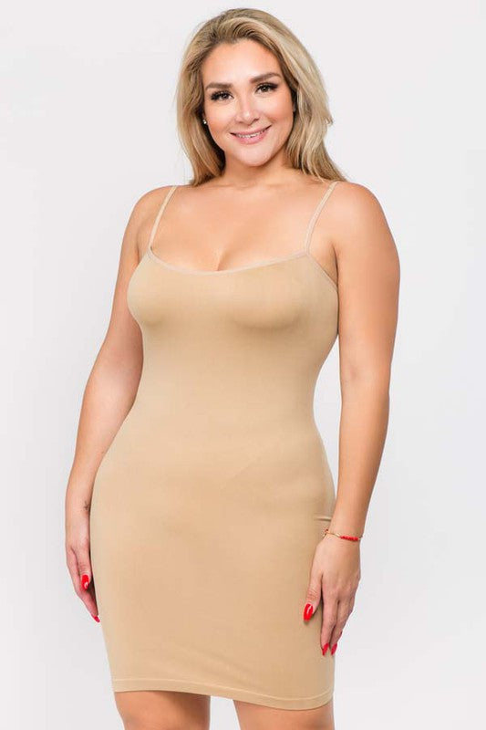 Blusa/Vestido Regata Longo Plus Size Liso Sem Costura (9 CORES)