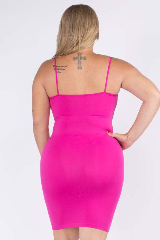 Blusa/Vestido Regata Longo Plus Size Liso Sem Costura (9 CORES)