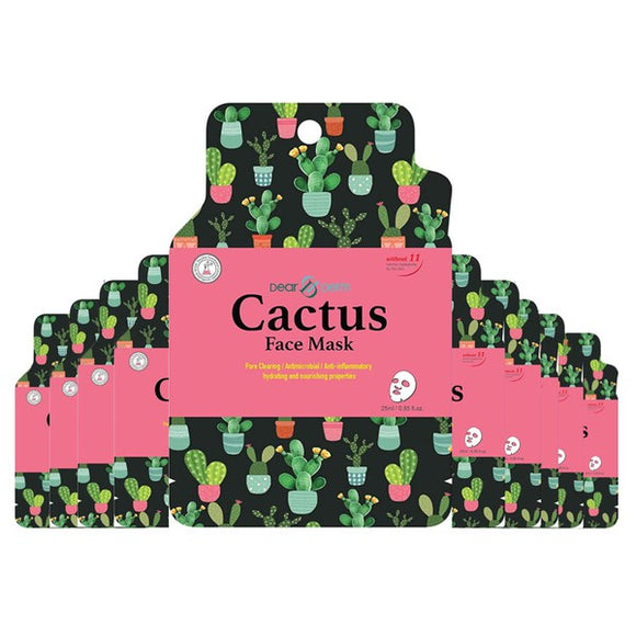 10 Pack Cactus Hydrating Face Mask Pack Sheet