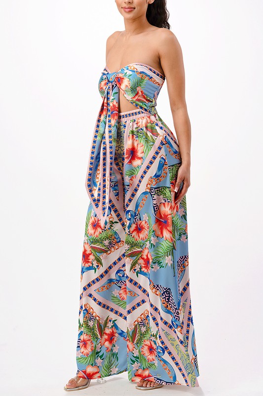 Convertible Wide Leg Jumpsuit