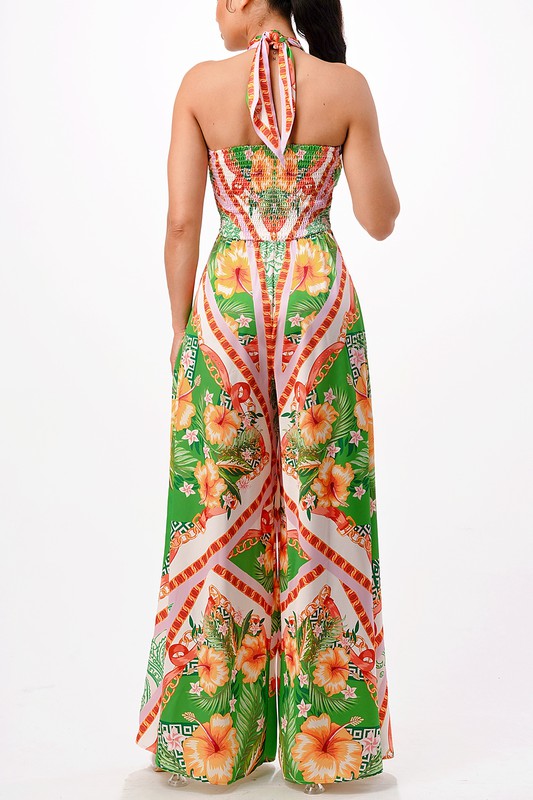 Convertible Wide Leg Jumpsuit