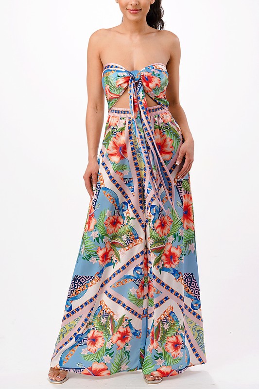 Convertible Wide Leg Jumpsuit