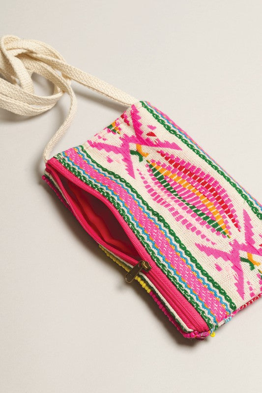 Bohemian Embellished Cell Phone Crossbody