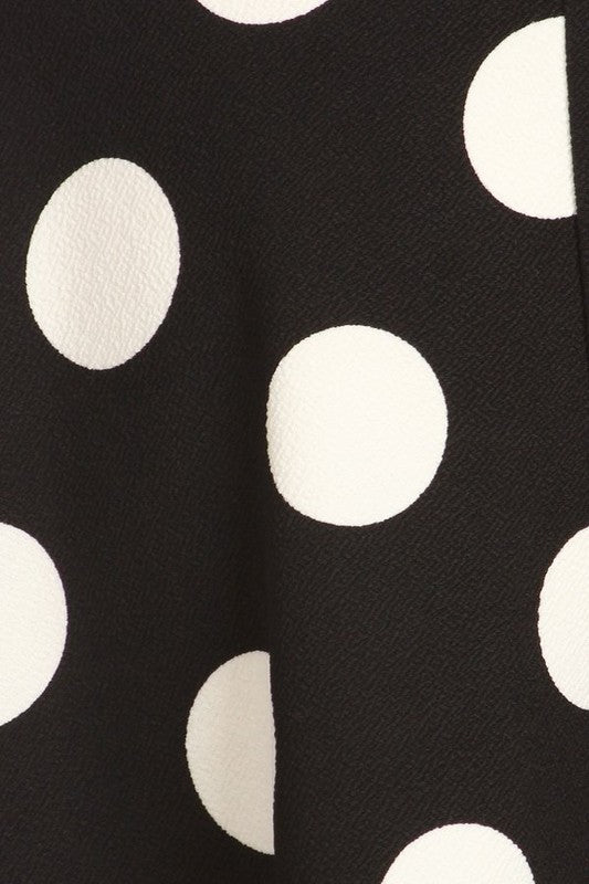 Plus Size Polka Dot Skirt