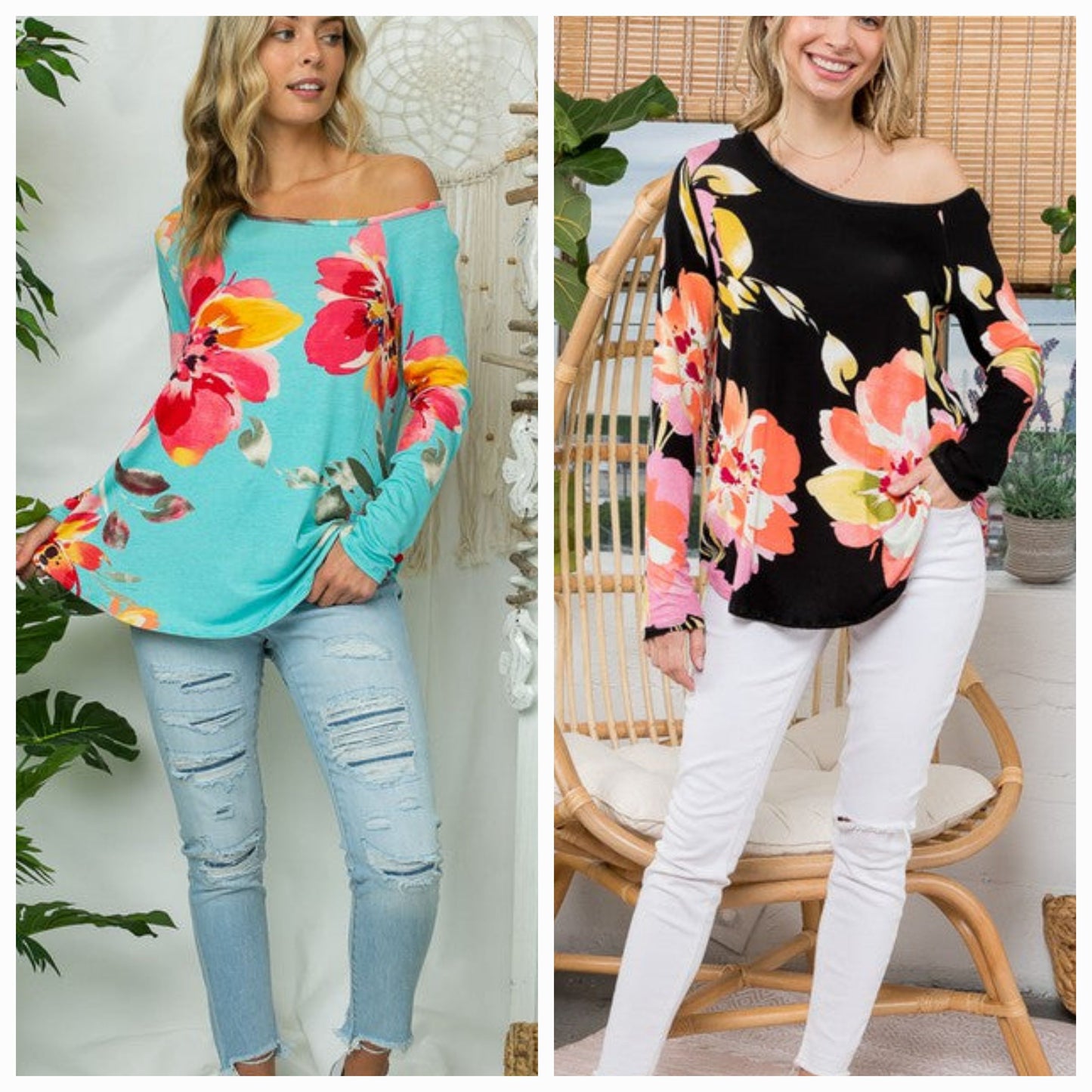 FLORAL ONE SHOULDER TOP