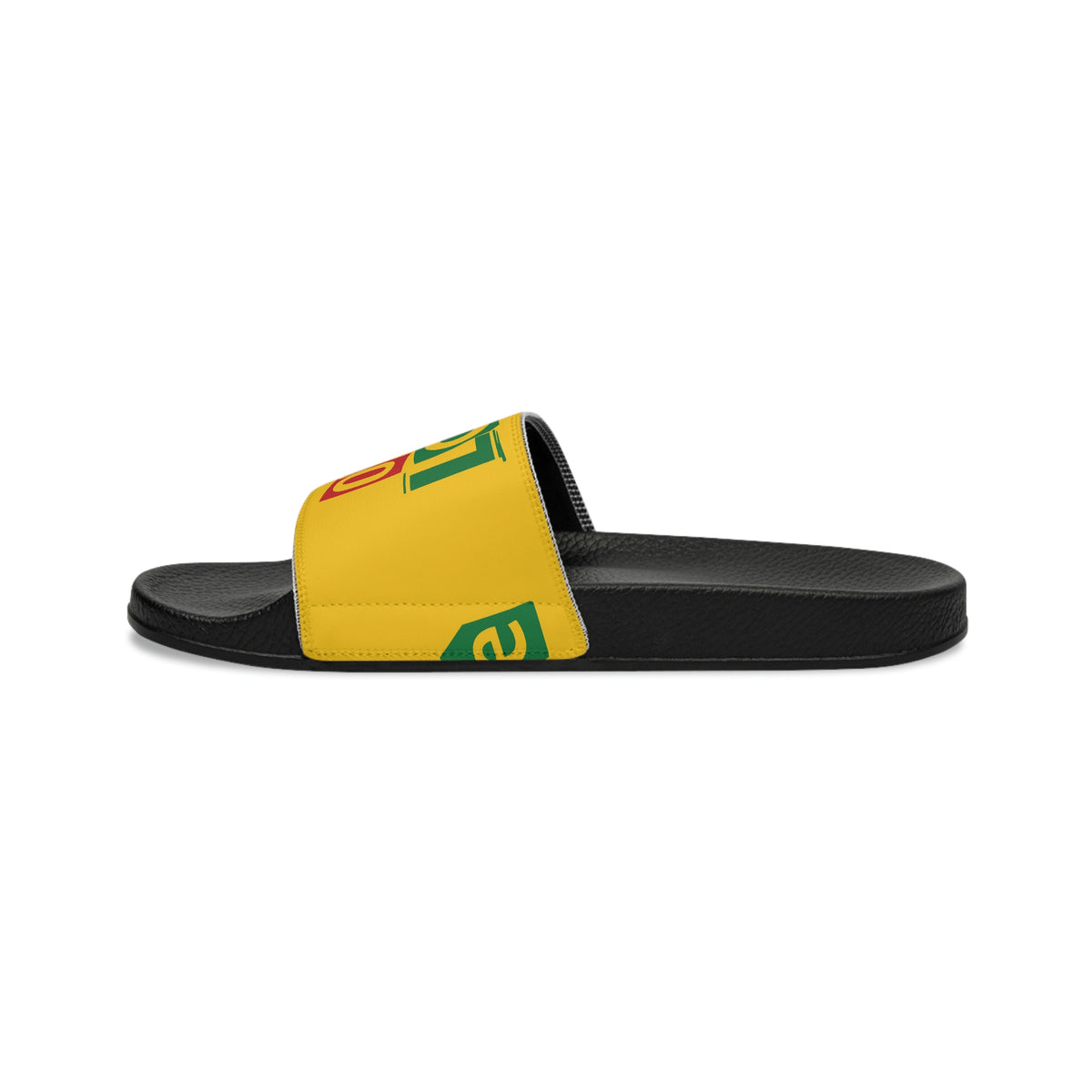 "One Love" Print Men's Slide Sandals