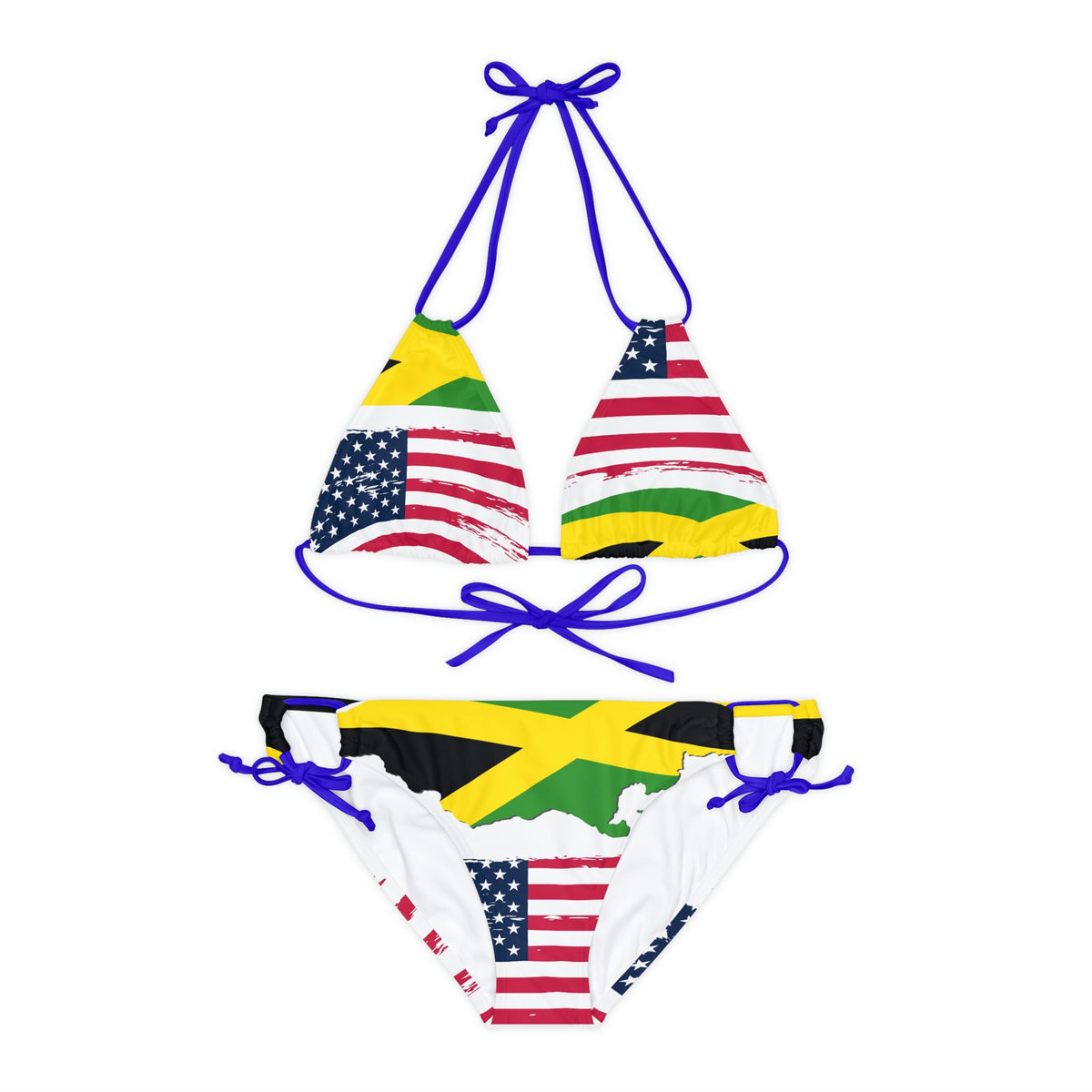 Jamaican American Jamerican Strappy Bikini Set