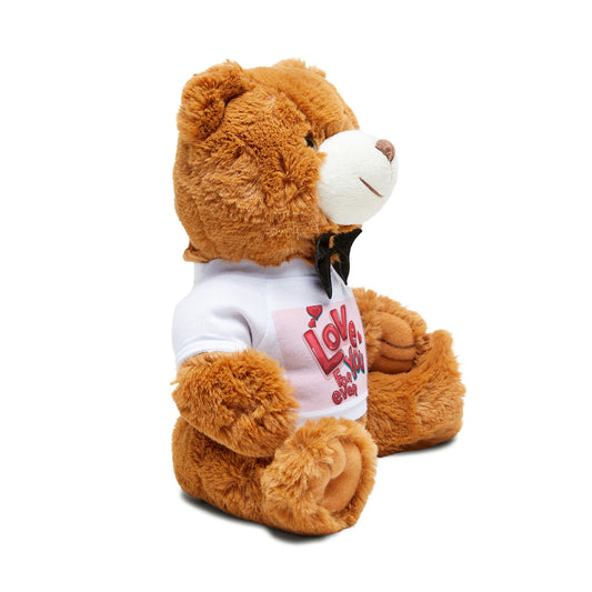 "I Love Your Forever" Print Teddy Bear with T-Shirt