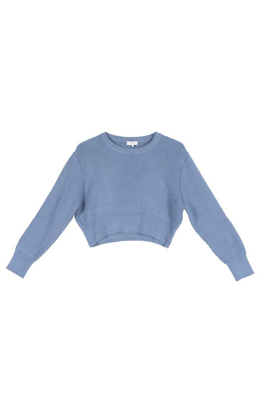 Conjunto de Cropped e Saia Canelados