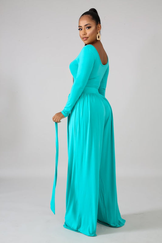 minted loose palazzo pants & top set