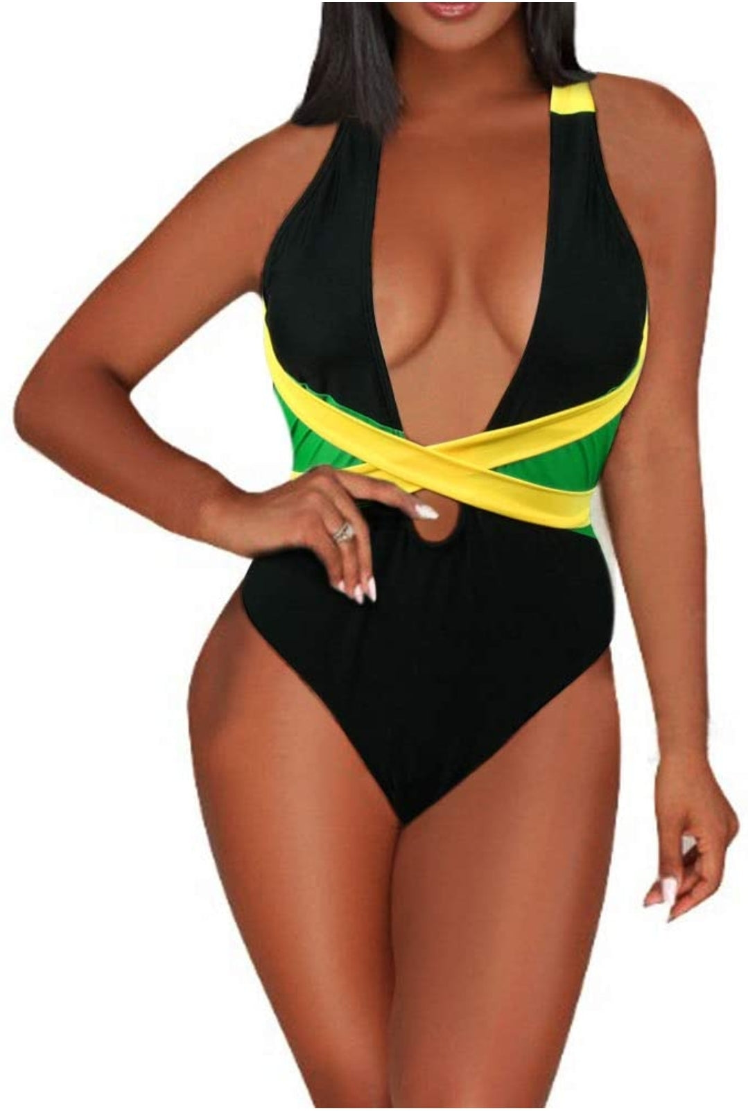 jamaican flag monokini swimwear #2