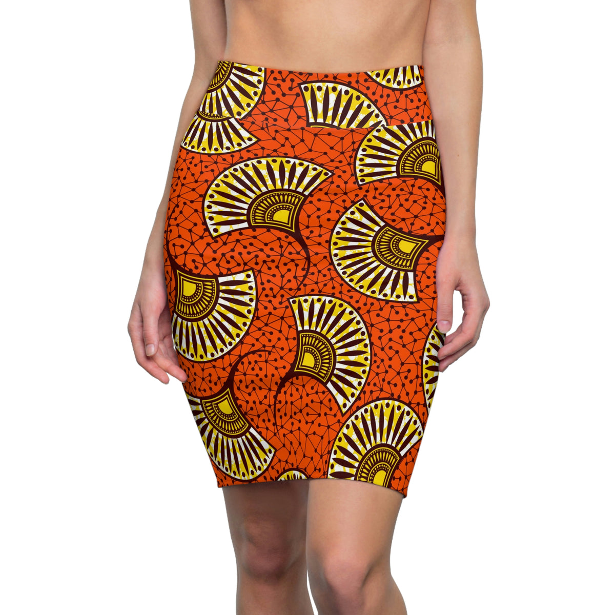 African Print Pencil Skirt