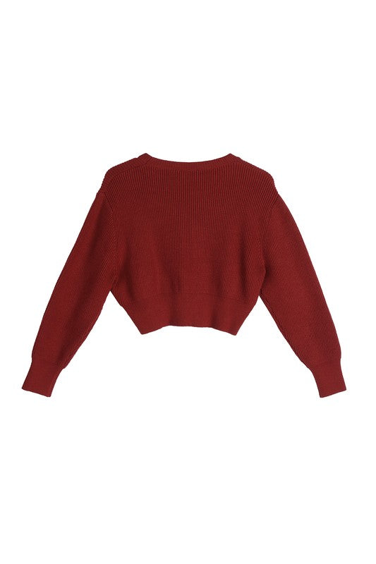 Conjunto de Cropped e Saia Canelados