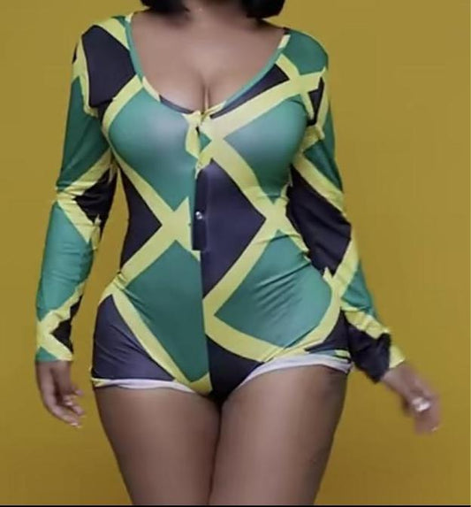 jamaican flag romper