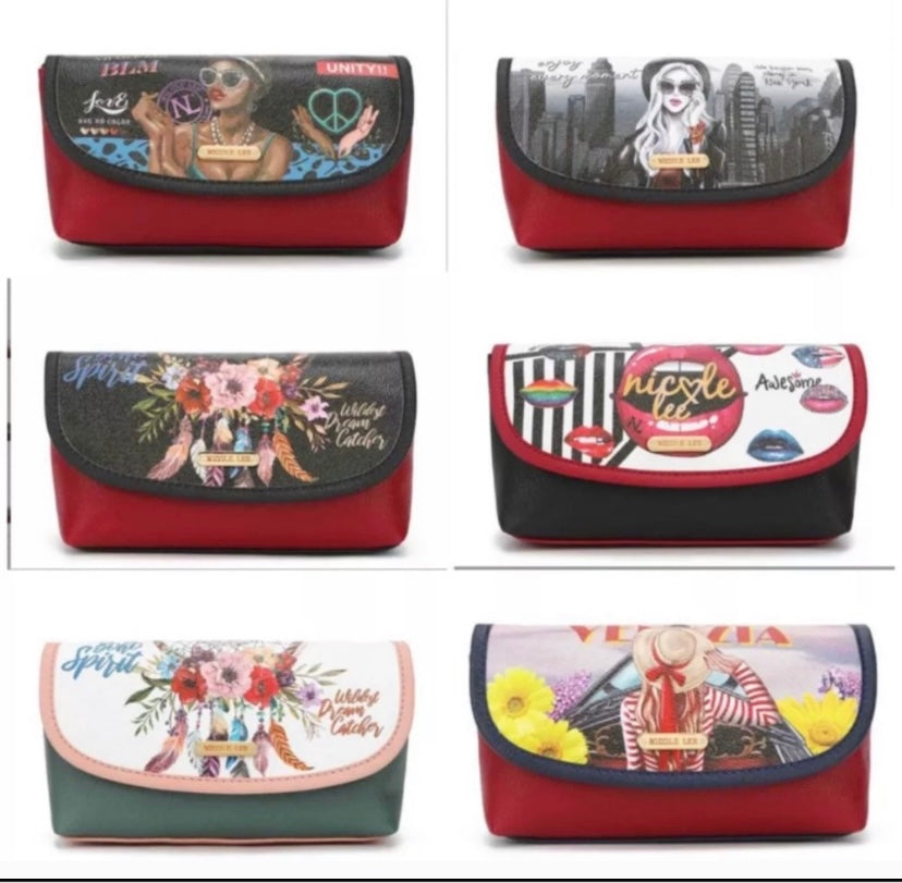 nicole lee usa cosmetic brush pouch