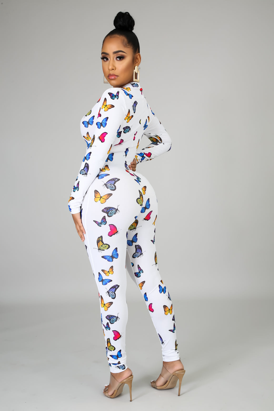 Butterfly Print Jumpsuit