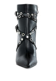 Jaunts Eyelets & Studs Harness Ankle Boots- 3 Colors