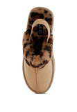 Kutchu Leopard Faux Fur Platform Classic Slingback Shoes- 2 Colors