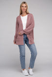 Low Gauge Waffle Open Cardigan Sweater-4 Colors