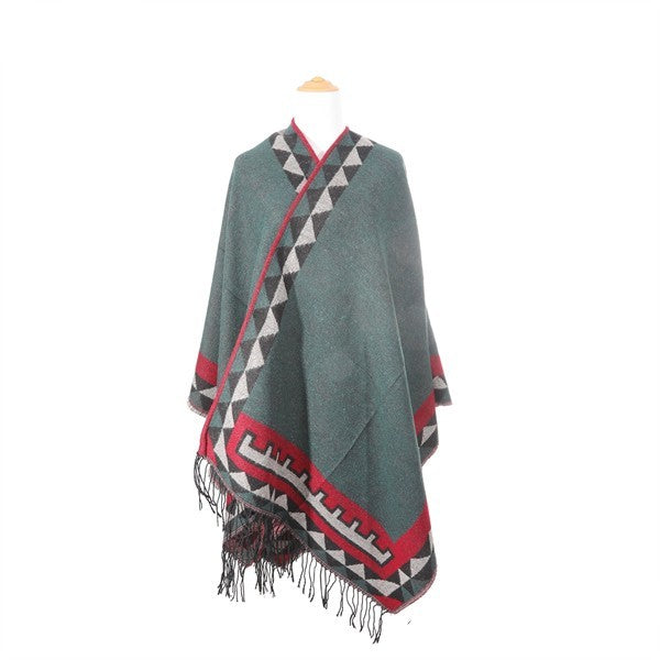VINTAGE TRIBAL PONCHO- 3 COLORS
