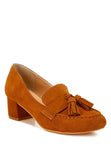 Aloha Tassels Detail Suede Loafers- 2 Colors