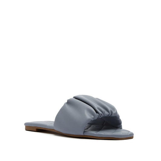 Beige Quilted Sole Sandals