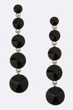 Dangle Crystal Earrings-4 Shades