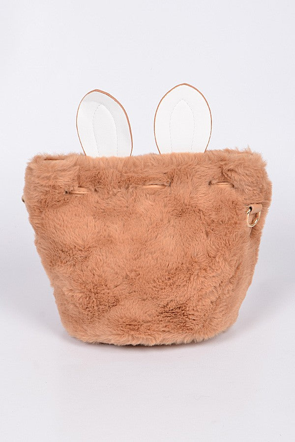 Faux Fur Bunny Bag- 4 Colors